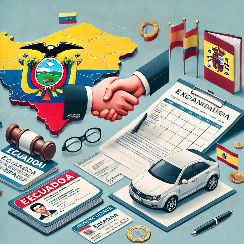 Canje del permiso de conducir de Ecuador