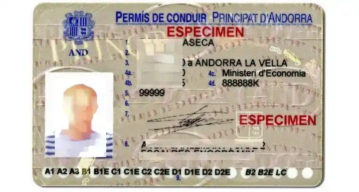 Carnet de conducir de Andorra