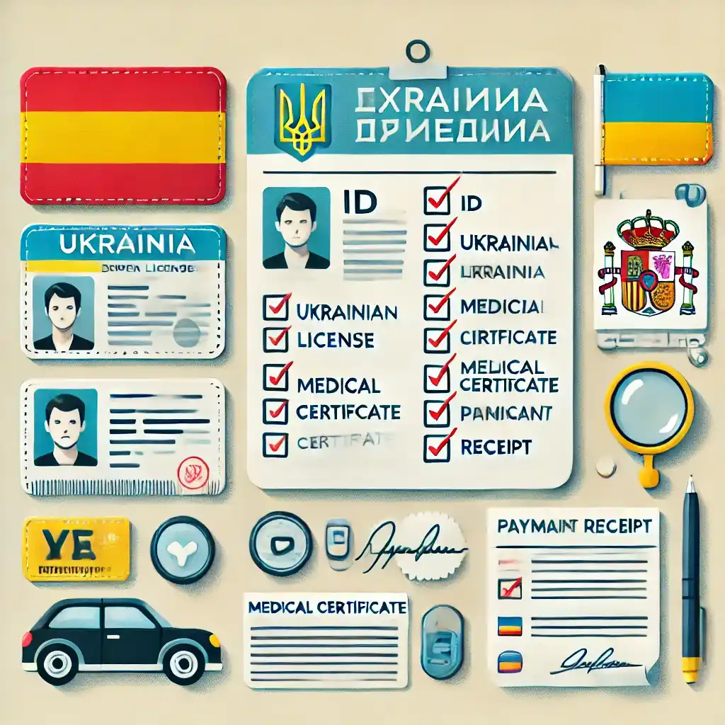 Documentación y requisitos para el Canje de Carnet de Conducir Ucraniano en España