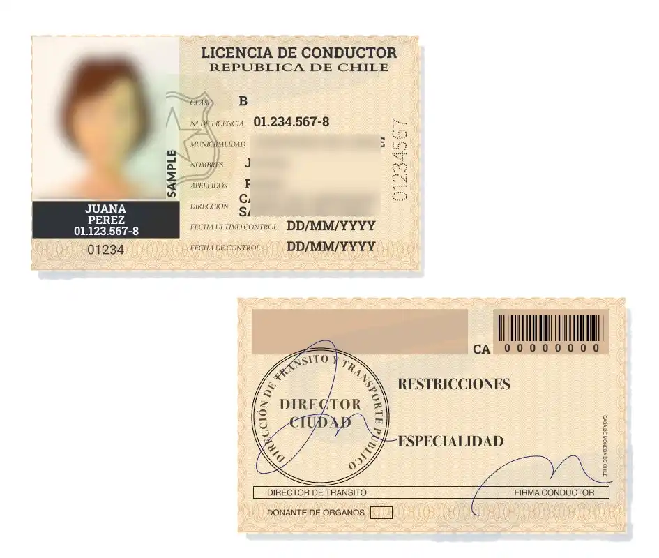 Licencia de conducir Chilena