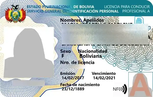 Licencia de conducir de Bolivia