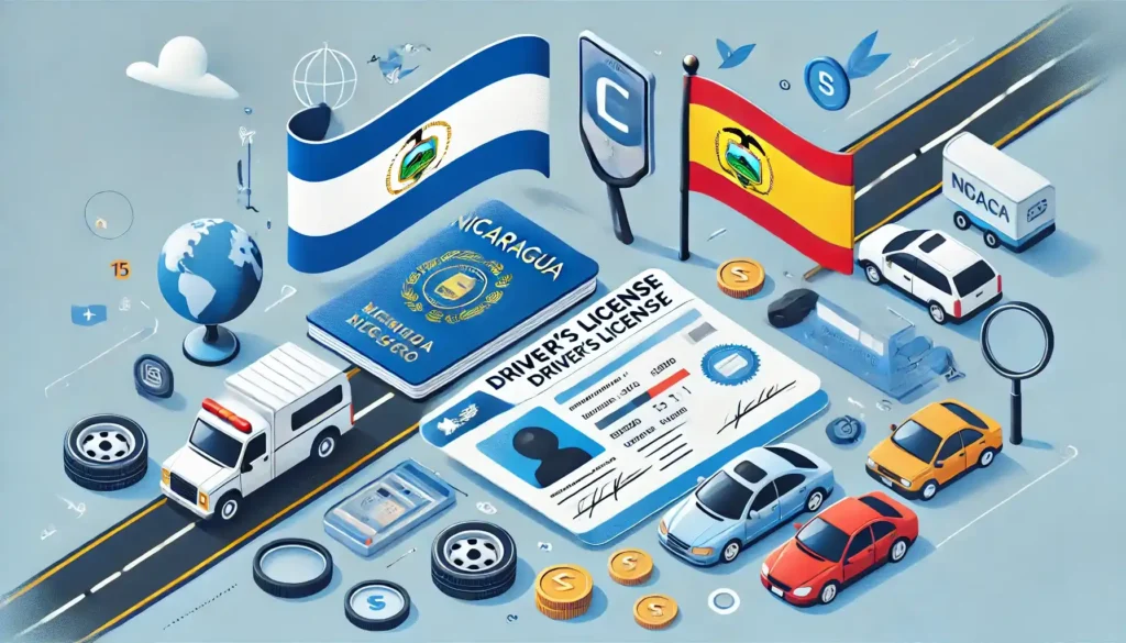 Canje de carnet de conducir de Nicaragua