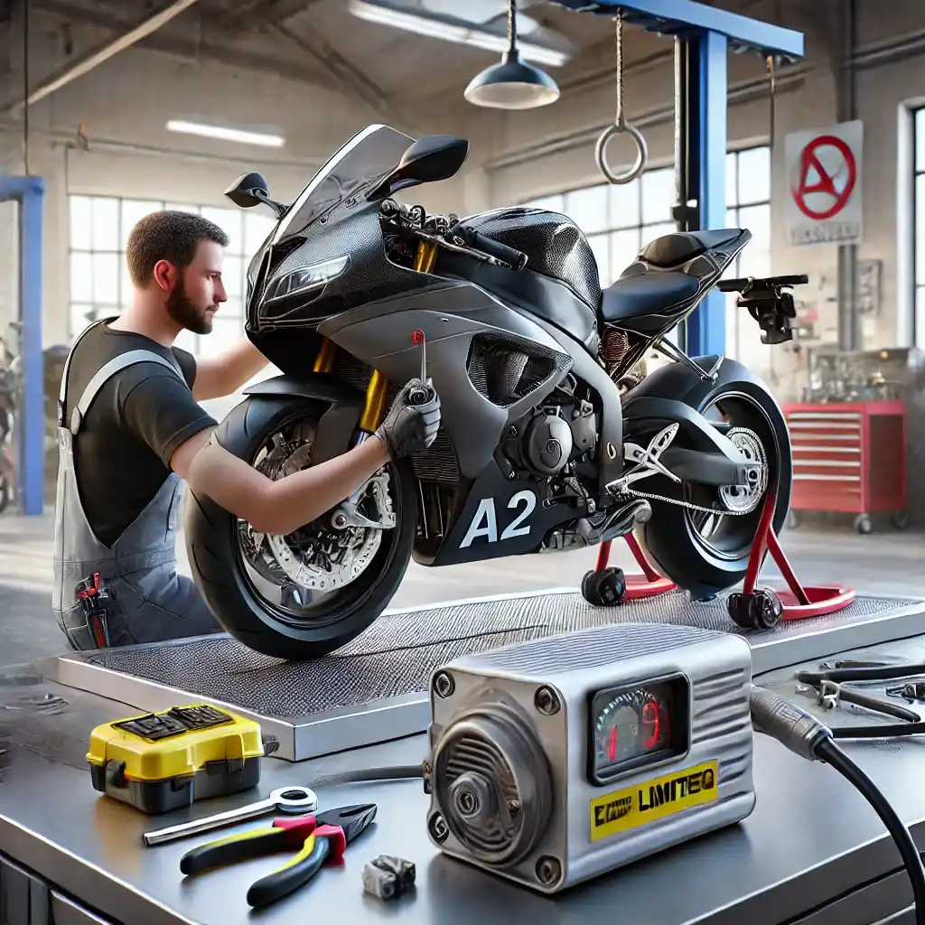 Cómo limitar tu moto para el carnet A2 en 2025. Guía completa