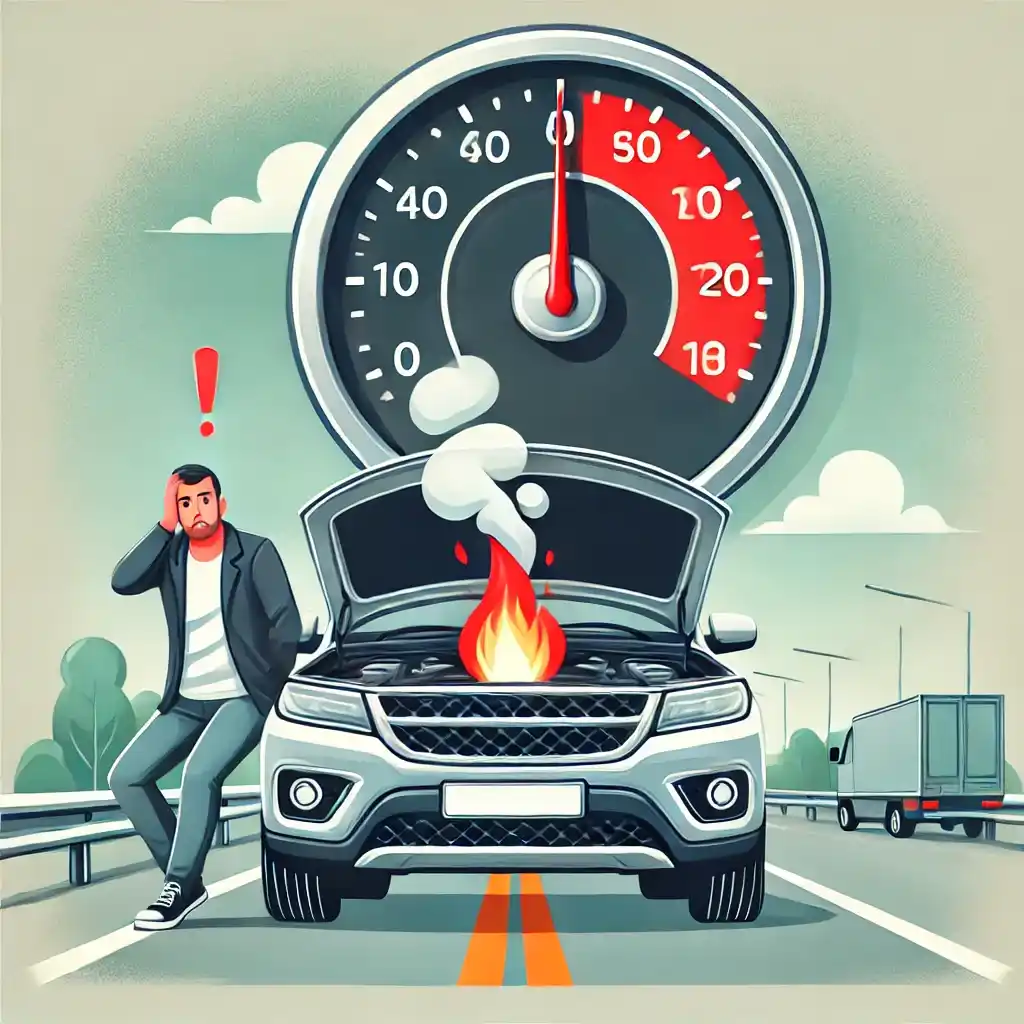 Temperatura del coche alta