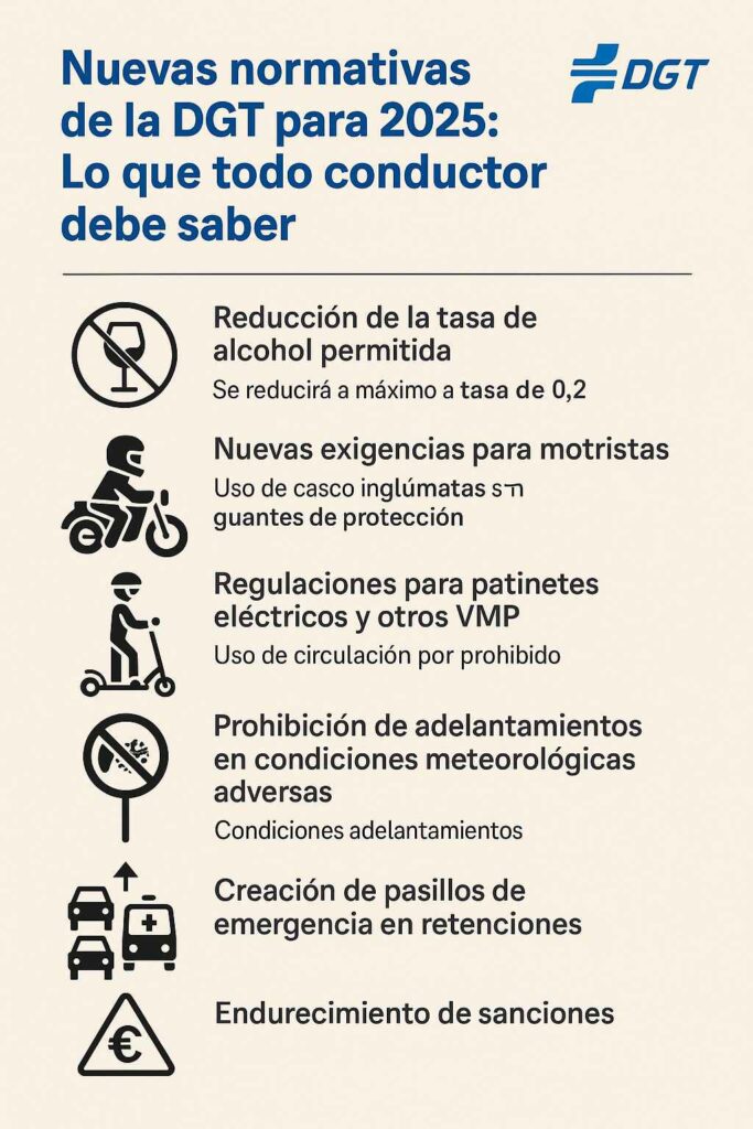 Nuevas normativas de la DGT para 2025 Lo que todo conductor debe saber