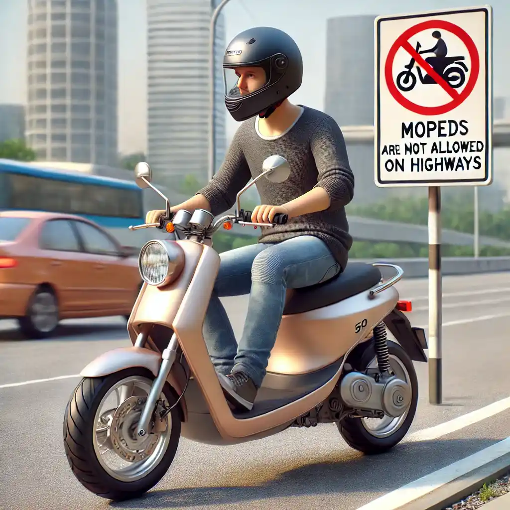 ¿Puede un ciclomotor circular por la autovía?