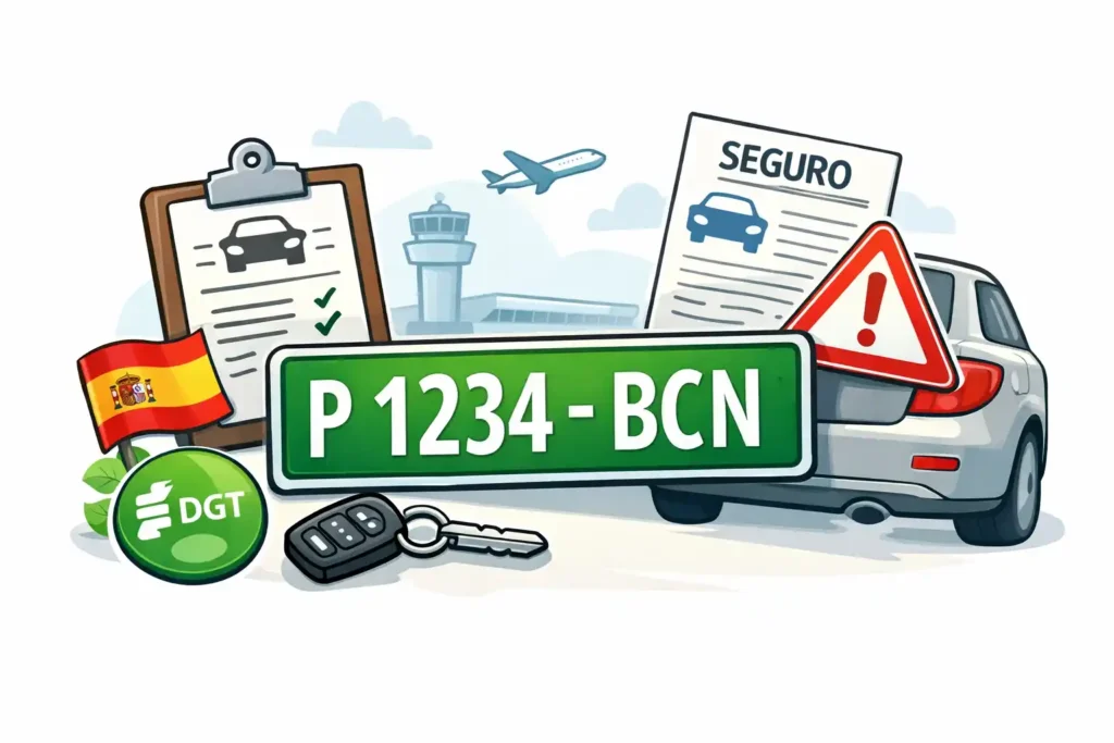 Placas verdes - Matrículas temporales - DGT