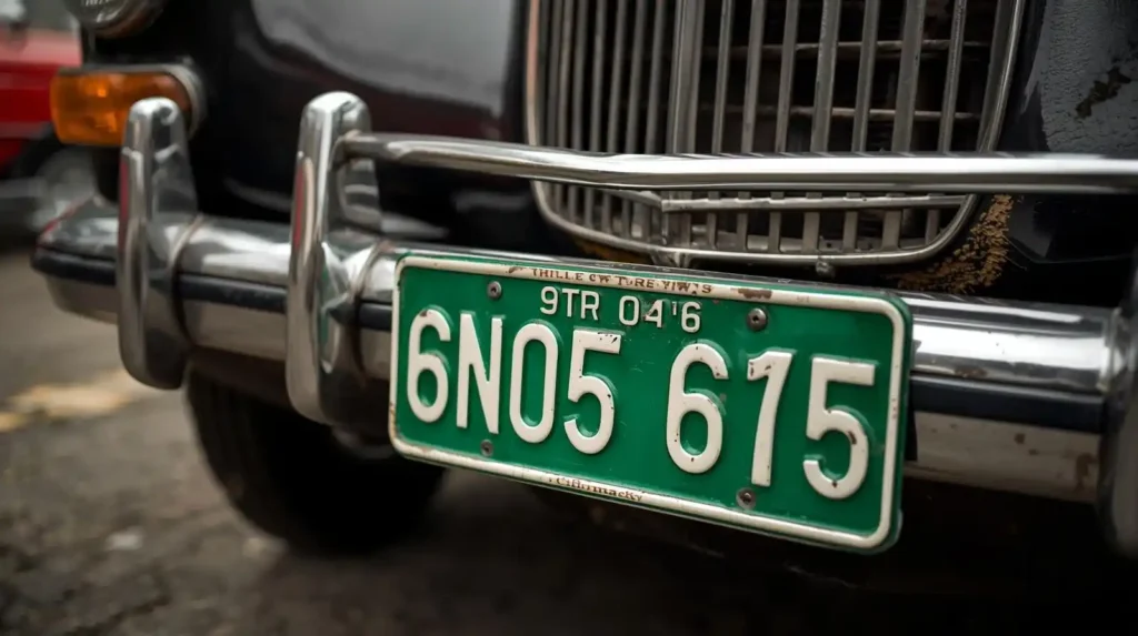 Placas verdes para vehículos importados