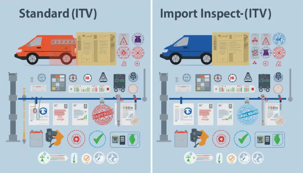 Diferencia entre ITV normal e ITV de importación en España