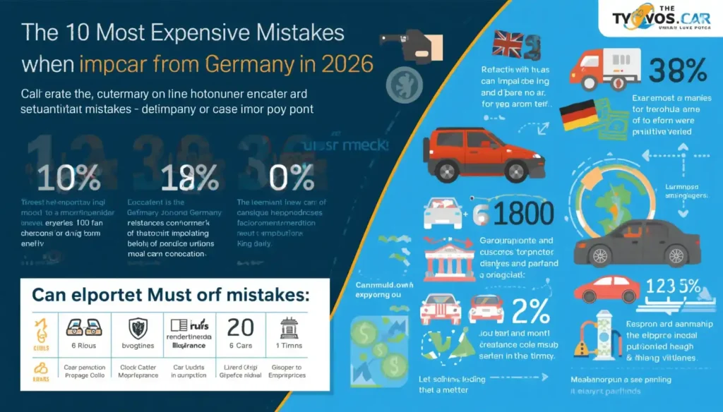 Los 10 errores más caros al importar un coche de Alemania en 2026