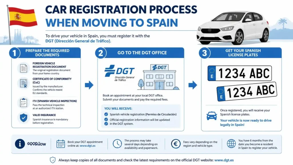 matricular coche por cambio de residencia