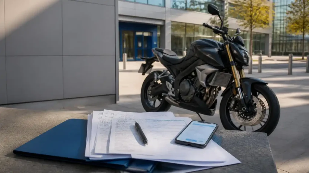 transferir una moto de segunda mano
